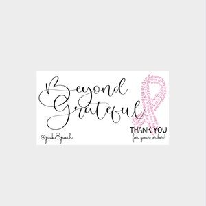 30/30 Breast Cancer Awareness Thank You Inserts Seller Reseller Bundle